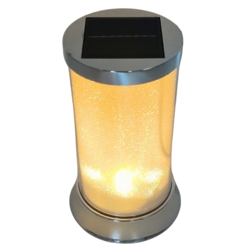 Znicz solarny Subito S082 - Srebrny (biały ciepły)